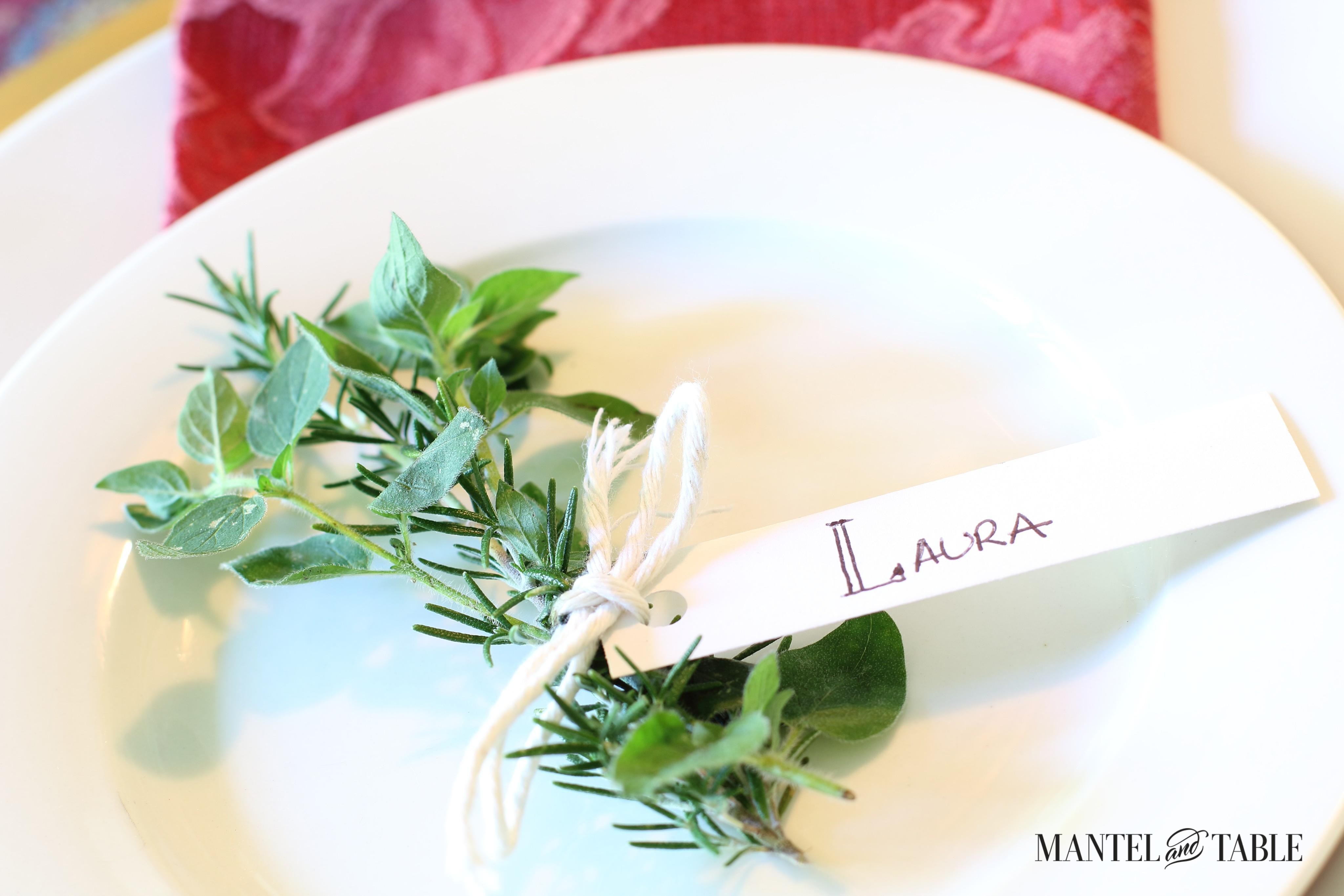 Father's Day tablescape -place card