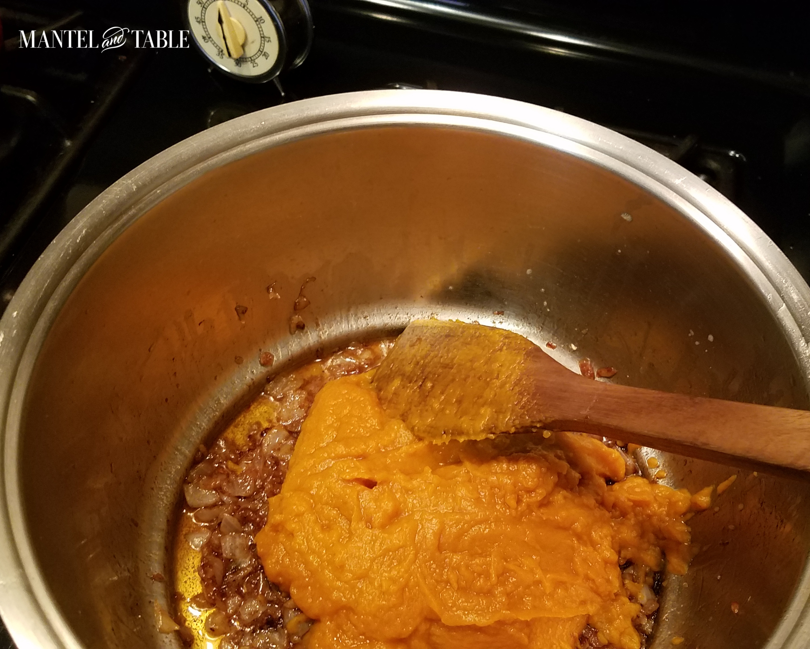 Add pumpkin puree