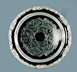 Silver plated round platter
