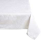 White Jacquard Tablecloth