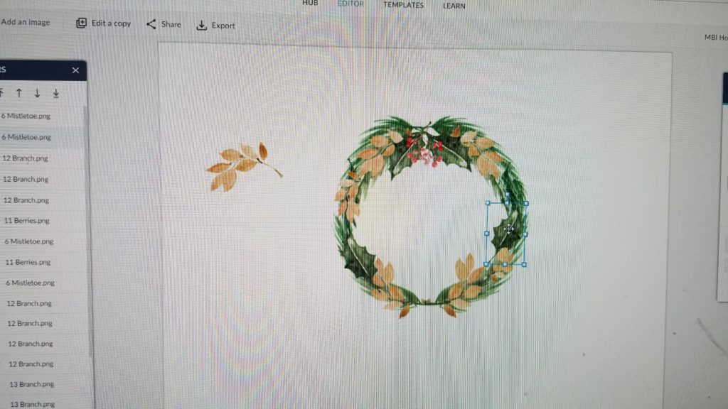Here's a quick How-To for a beautiful holiday wreath graphic using PicMonkey and some lovely watercolor clip art. Perfect for greeting cards, etc!