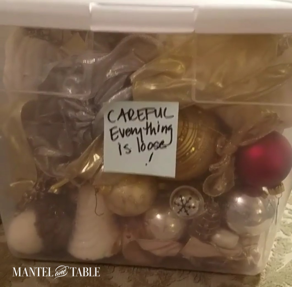 Bye Bye Christmas! But now - how do you store all that stuff? Here are 9 tips to help with organizing your Christmas ornament storage!