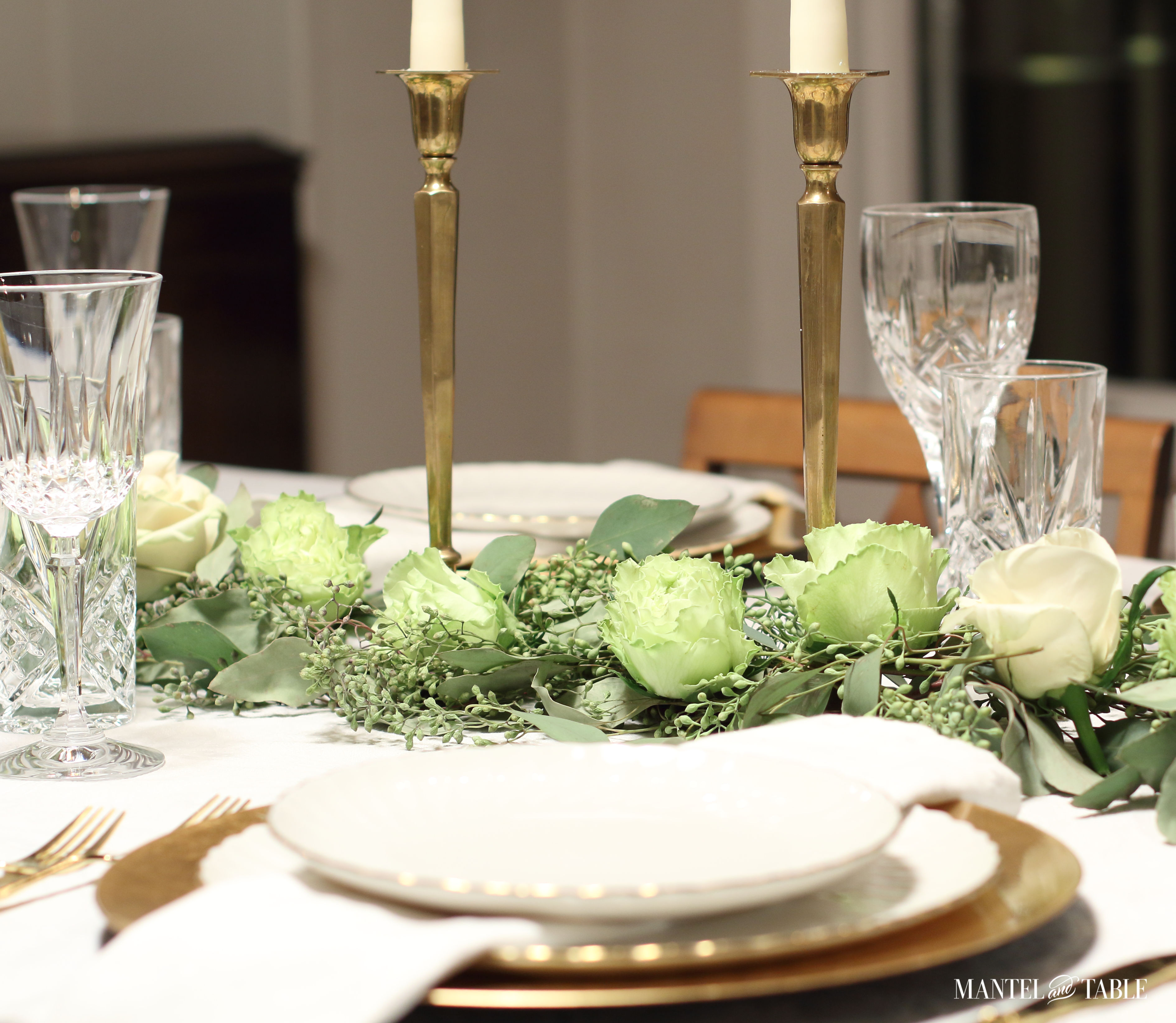 Want an elegant green tablescape for St Patrick's Day that's just a subtle nod to the occasion? No shamrocks or leprechauns, just casual elegance!