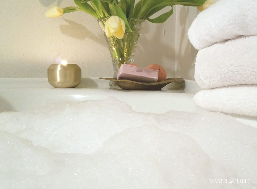 Spa Day ~ huge bubbles in tub