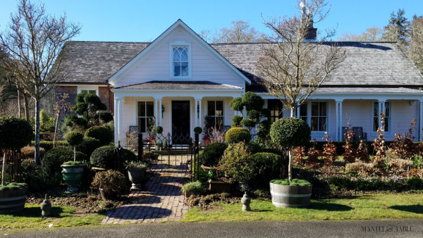 Mantel and Table supports Habitat for Humanity ~ Beautiful home & garden in Oysterville