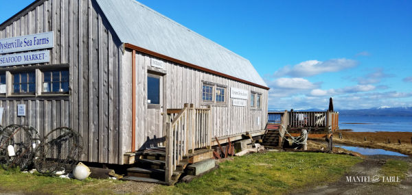 Oysterville Sea Farms building on the bay