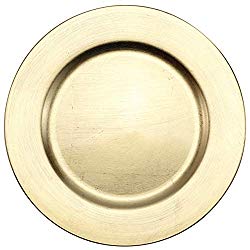 Gold charger plate