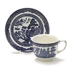 Johnson Brothers Blue Willow Teacup & Saucer