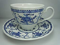 Johnson Brothers Indies Teacup & Saucer Blue