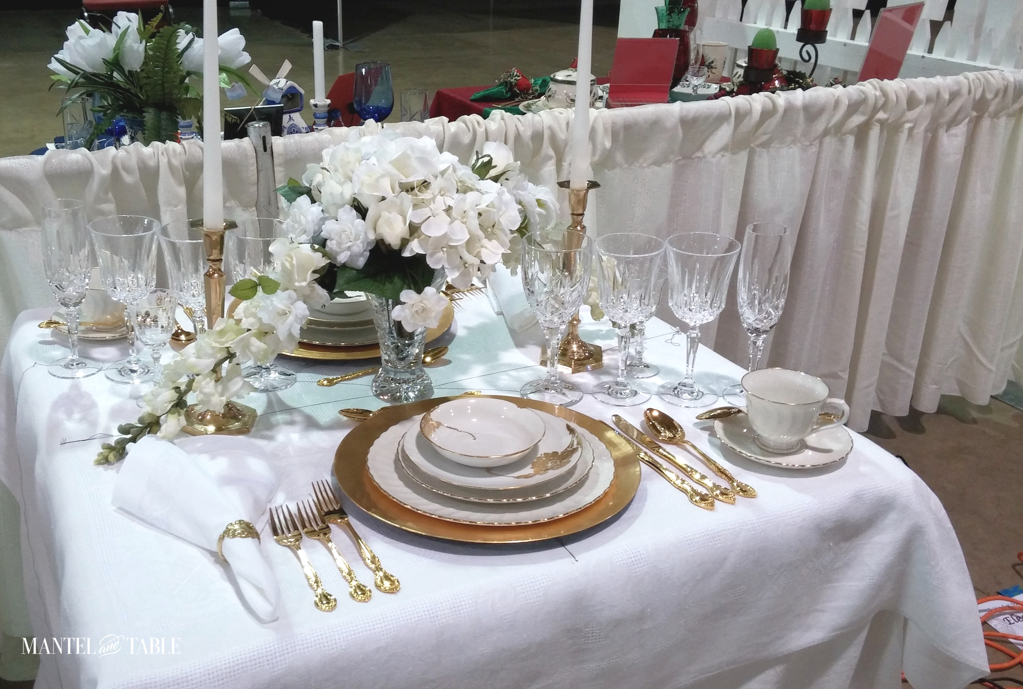 Glasses & napkins added