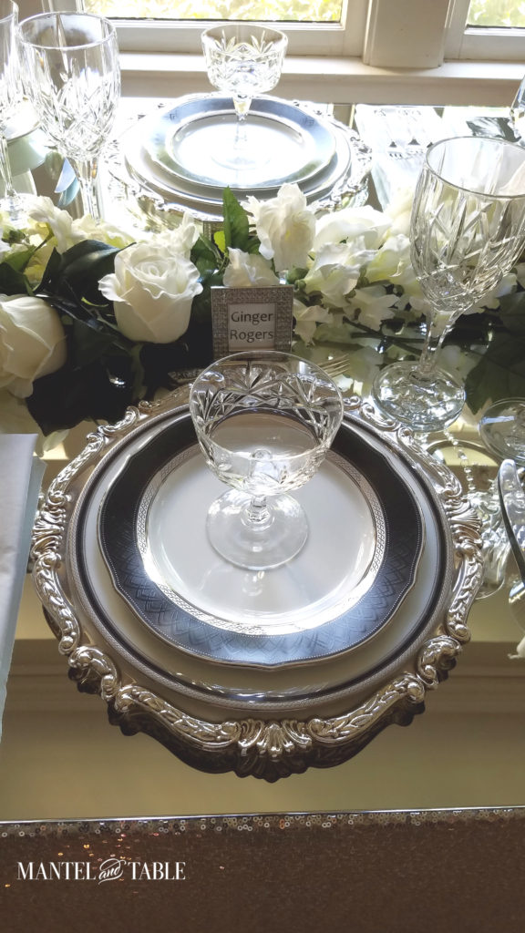 two place settings across from each other