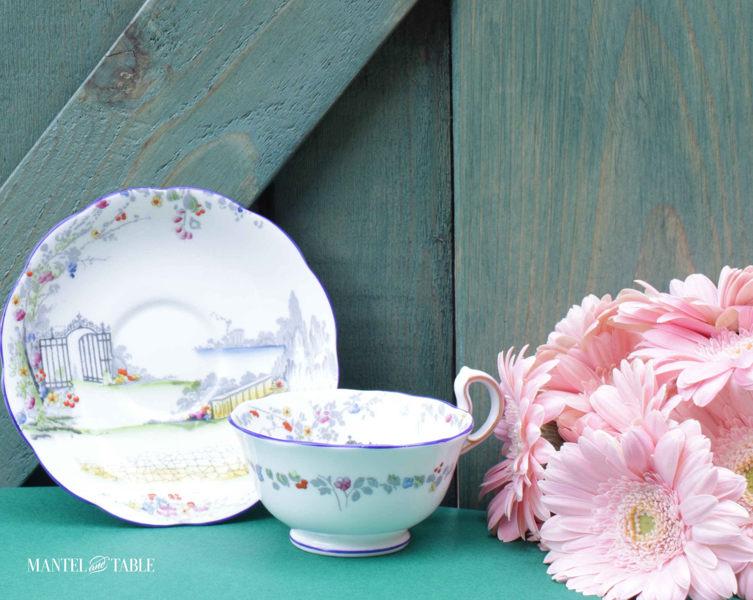 Rosedale teacup from the side
