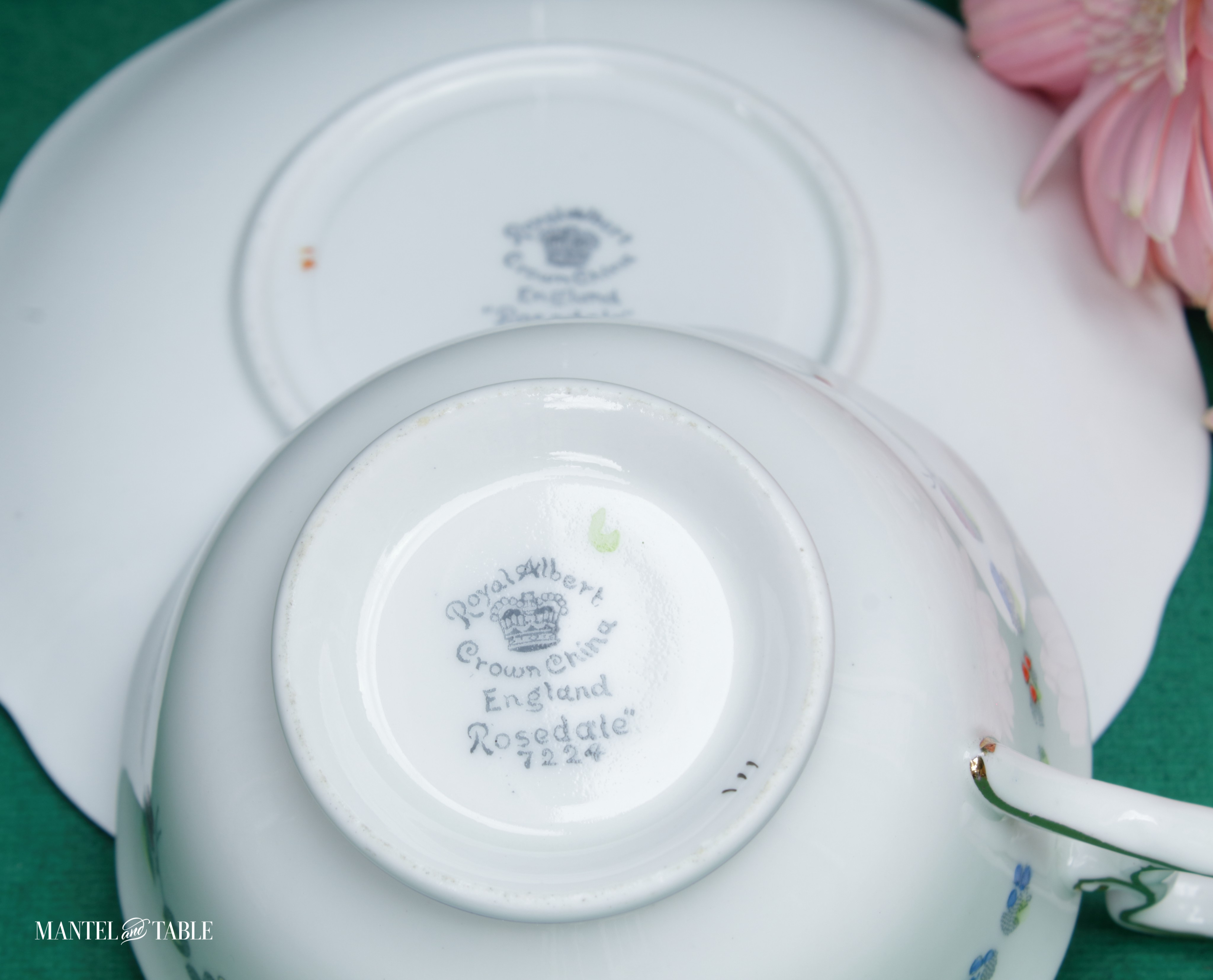 backstamps on both saucer and teacup