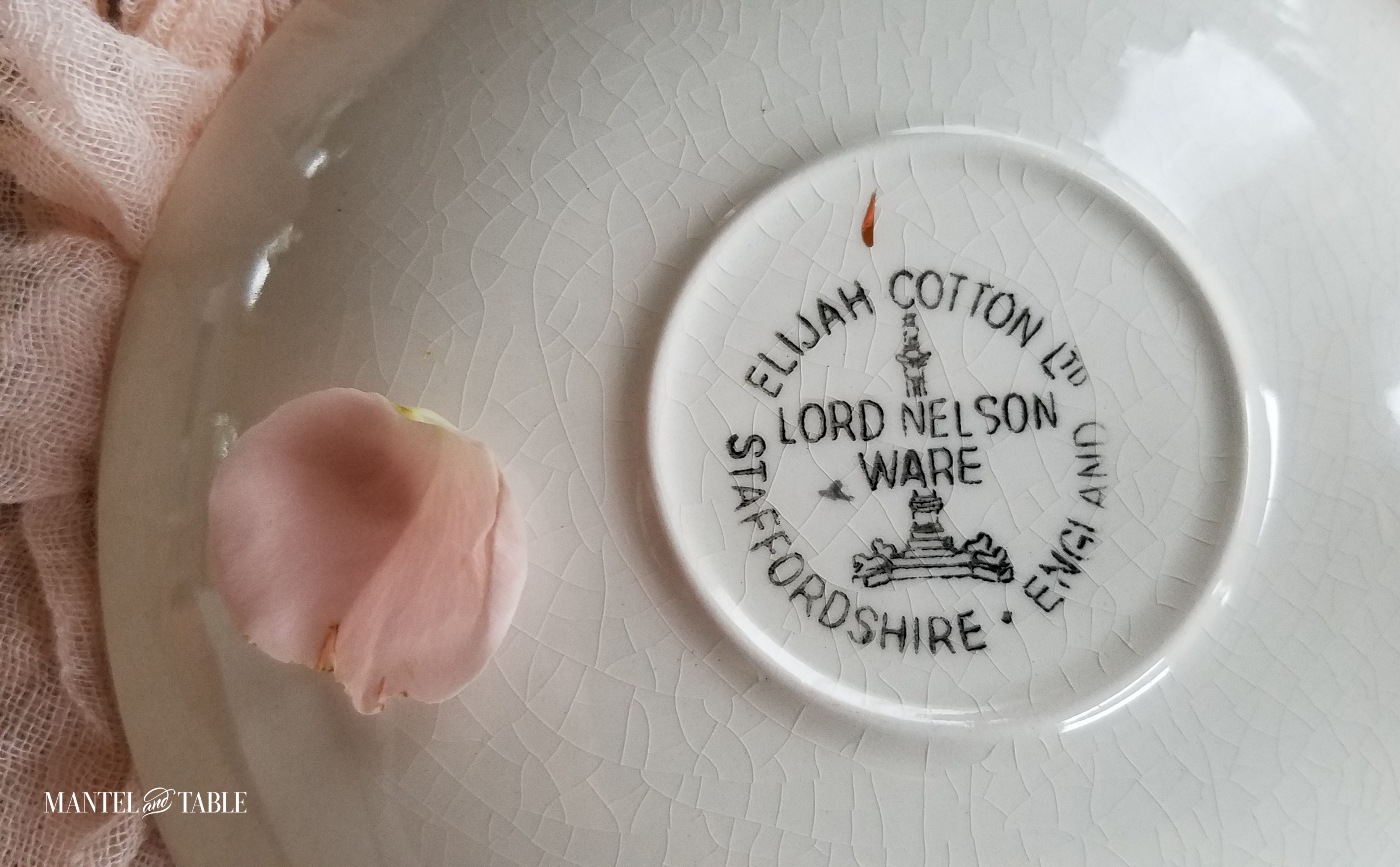 Saucer backstamp "Lord Nelson Ware"