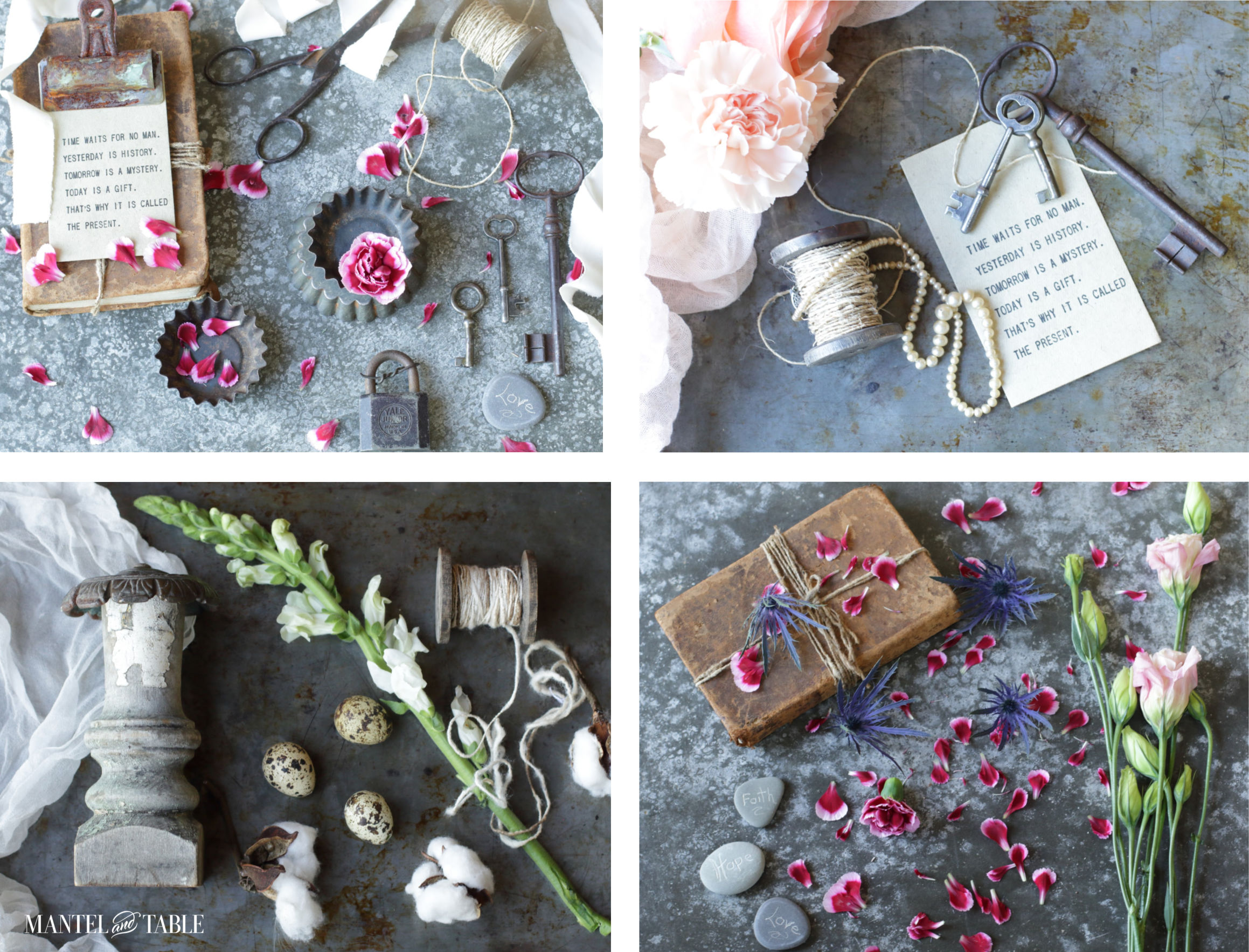 Flat lay montage
