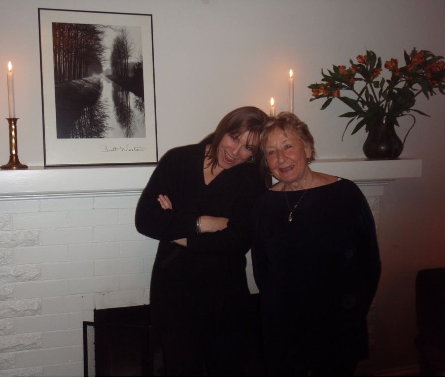 Life Lessons - Mom and me at the fireplace last year