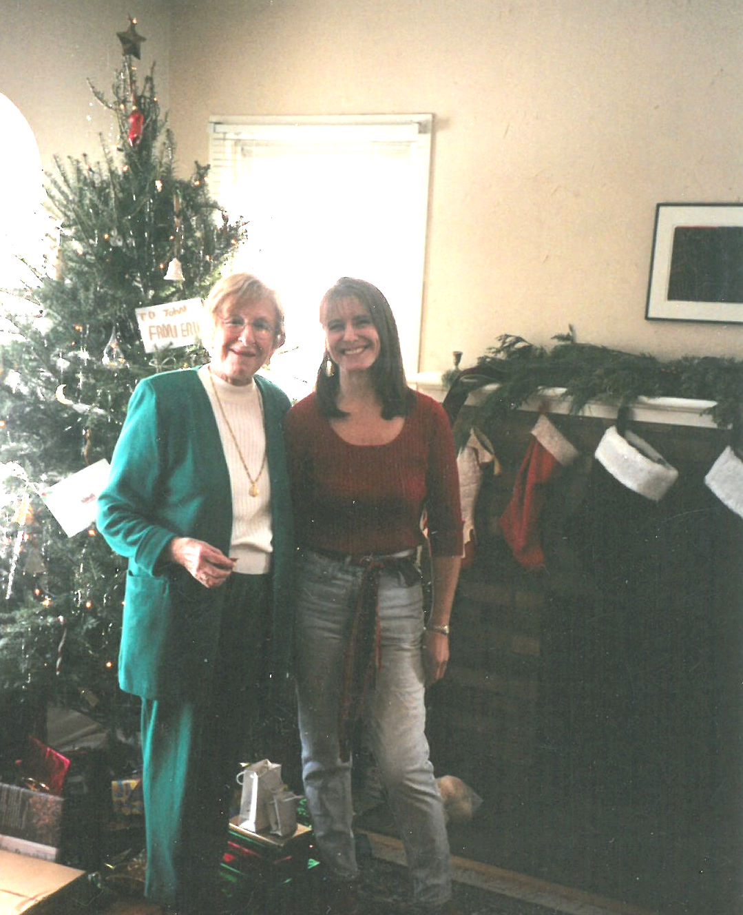 Life Lessons - Mom and me at Christmas circa 2001