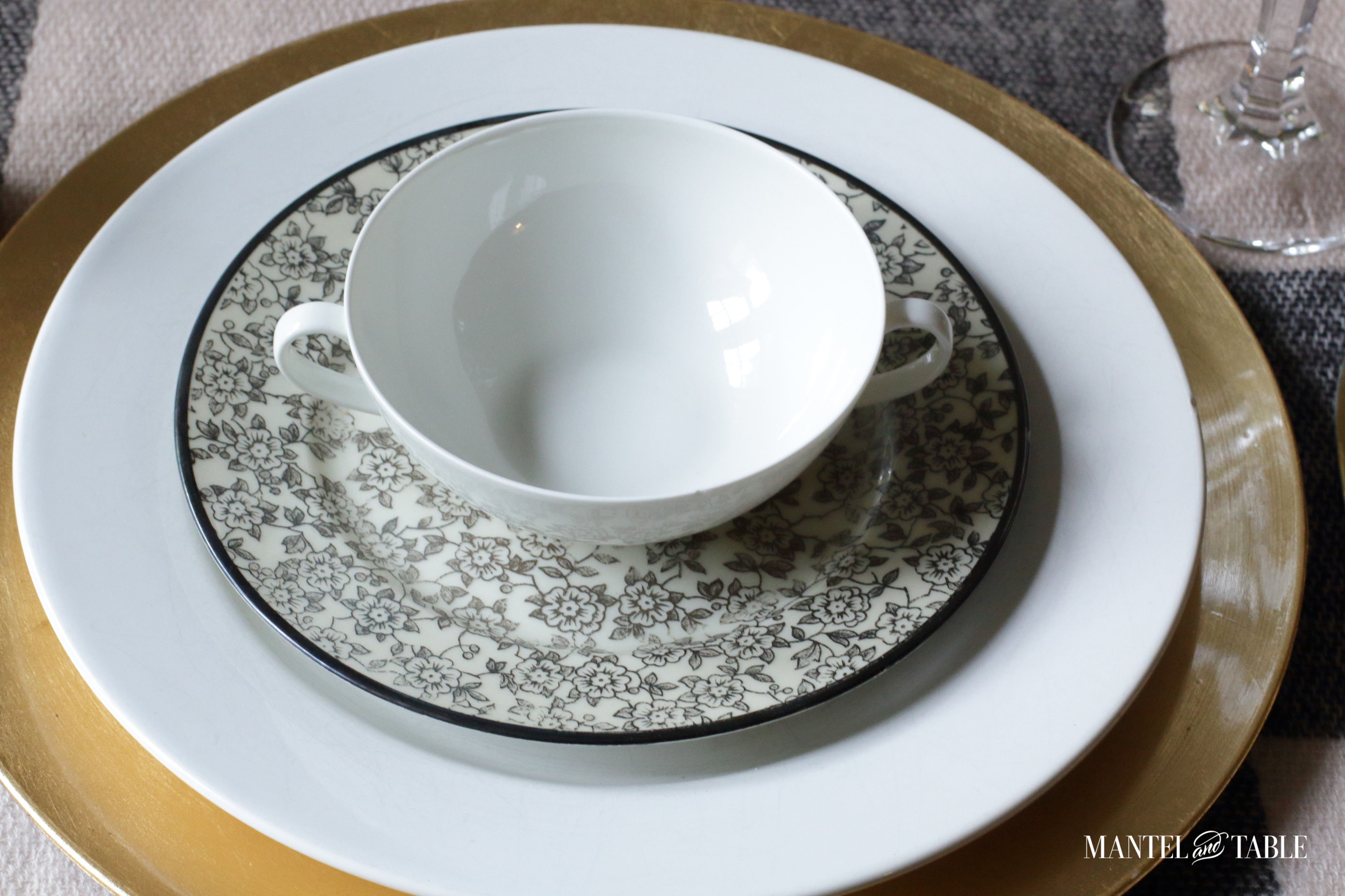 Moody Fall Table view of plate stack
