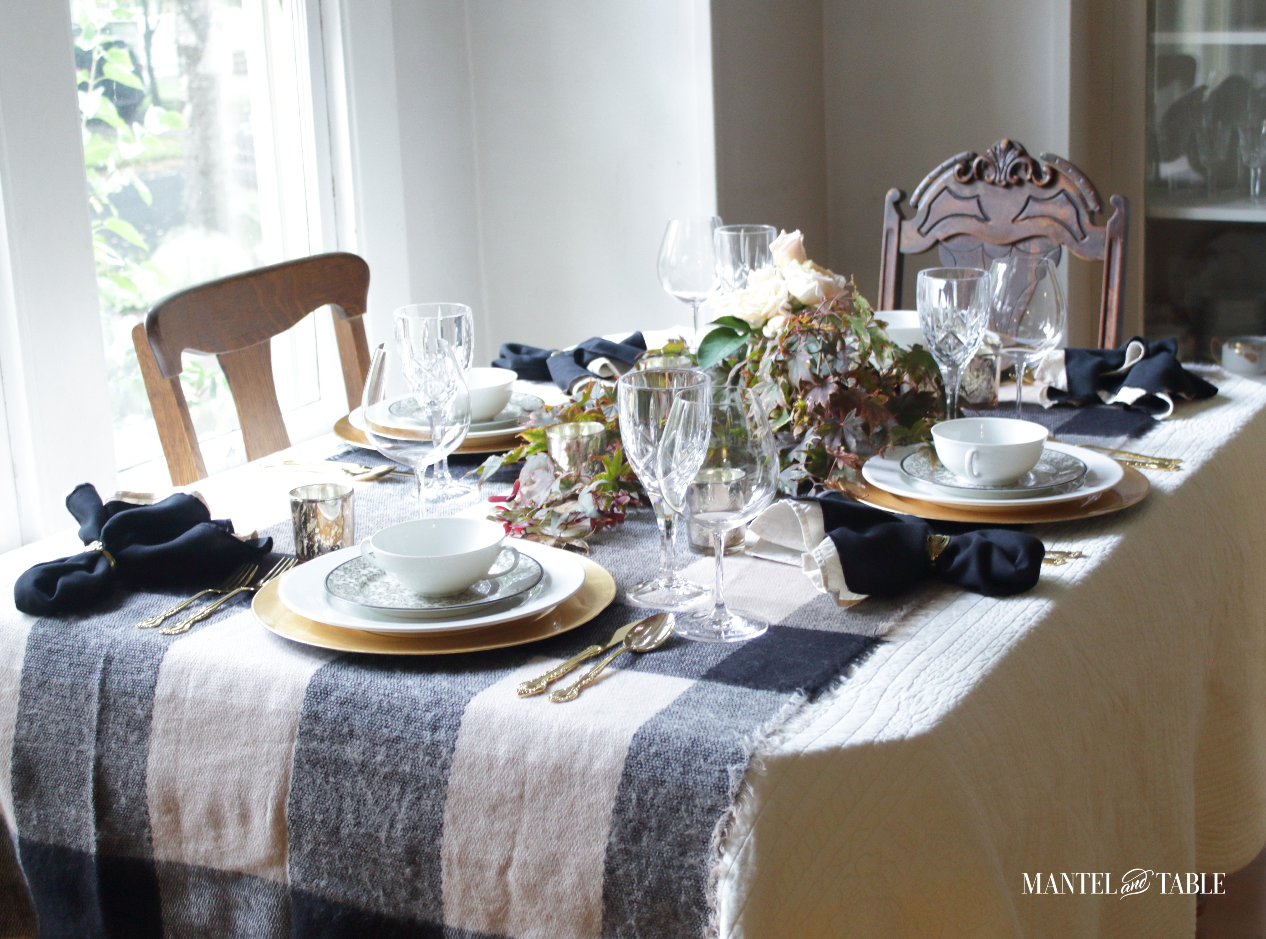 Moody Fall Table view from the side