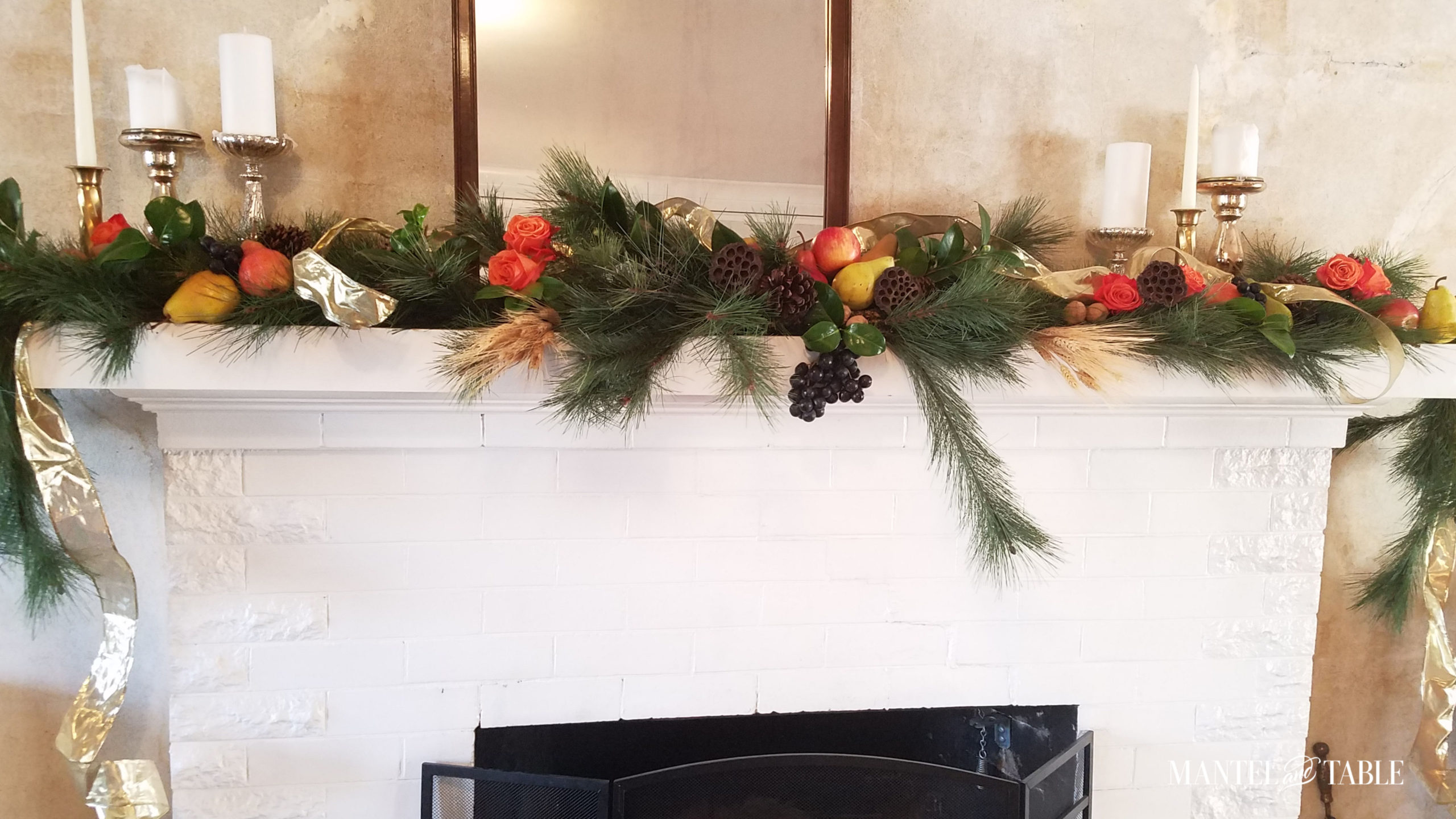 Harvest mantel - full vbiew