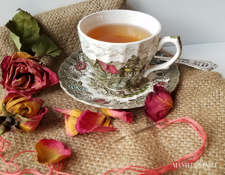 Fall Village Teacup and a Family Thanksgiving
