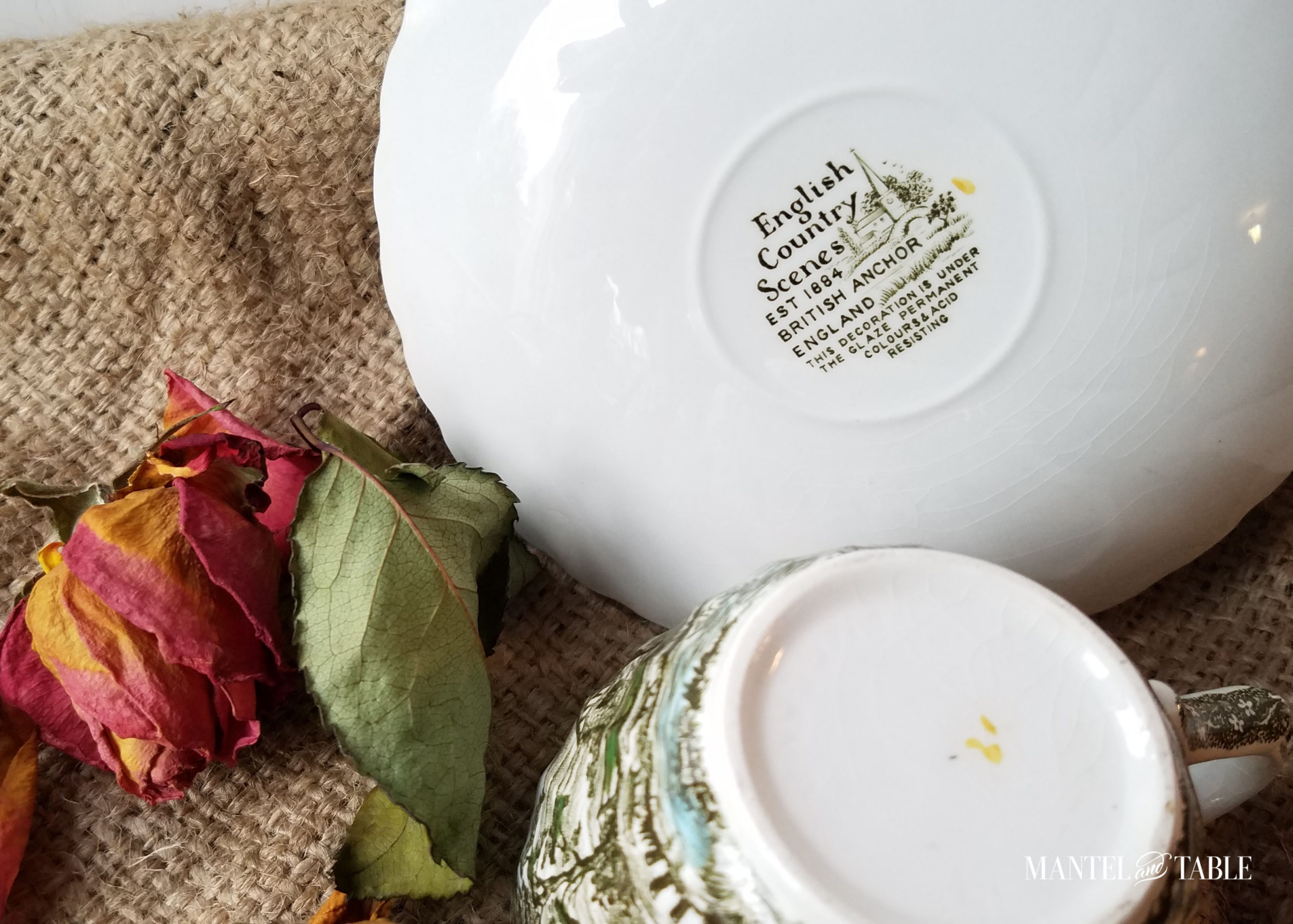 Fall Village Teacup backstamp