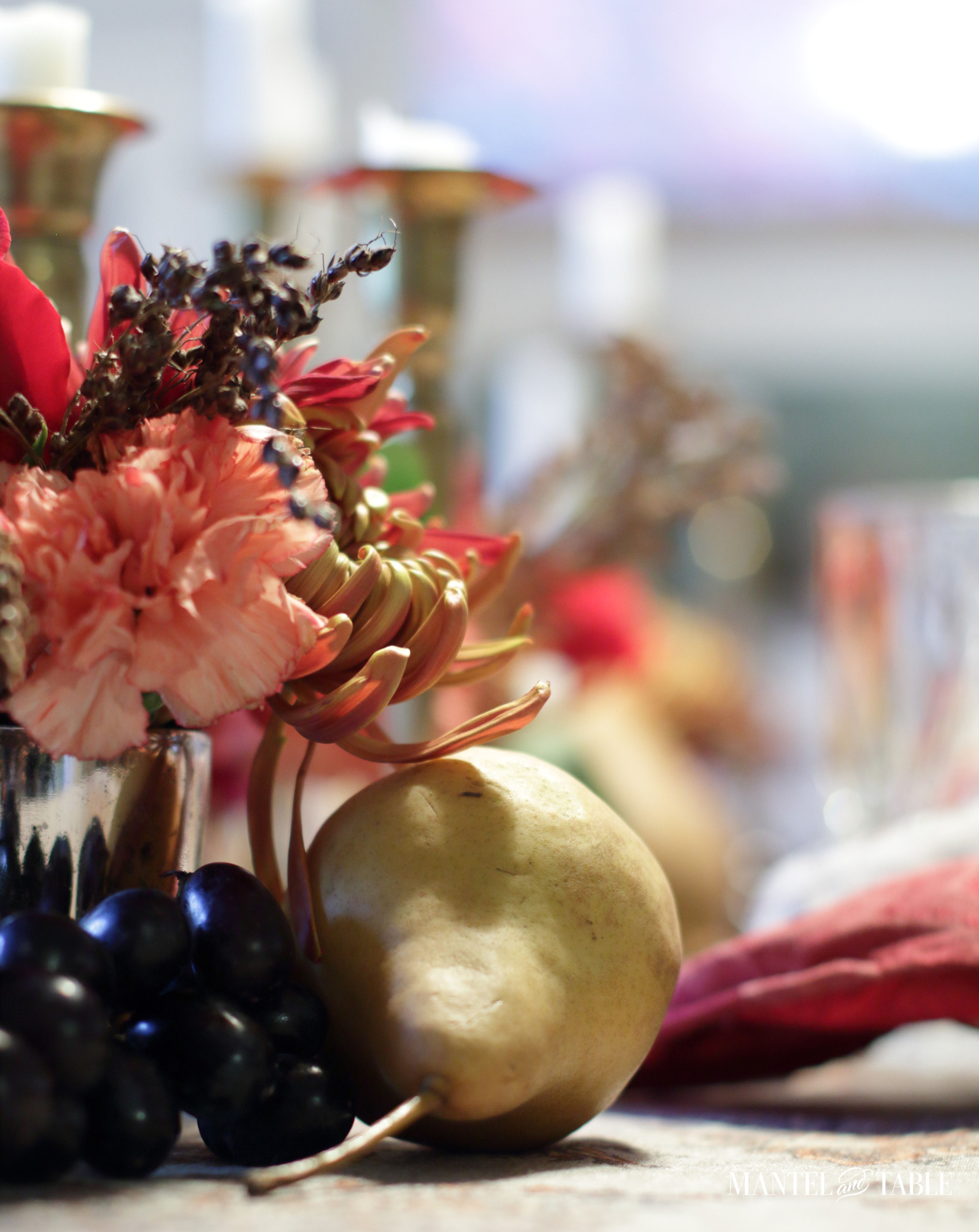 Thanksgiving Tablescape - fruit closeup