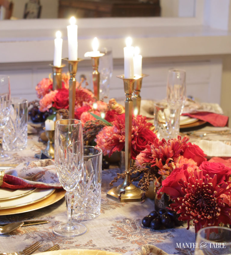 Thanksgiving Tablescape: Lush and Dramatic