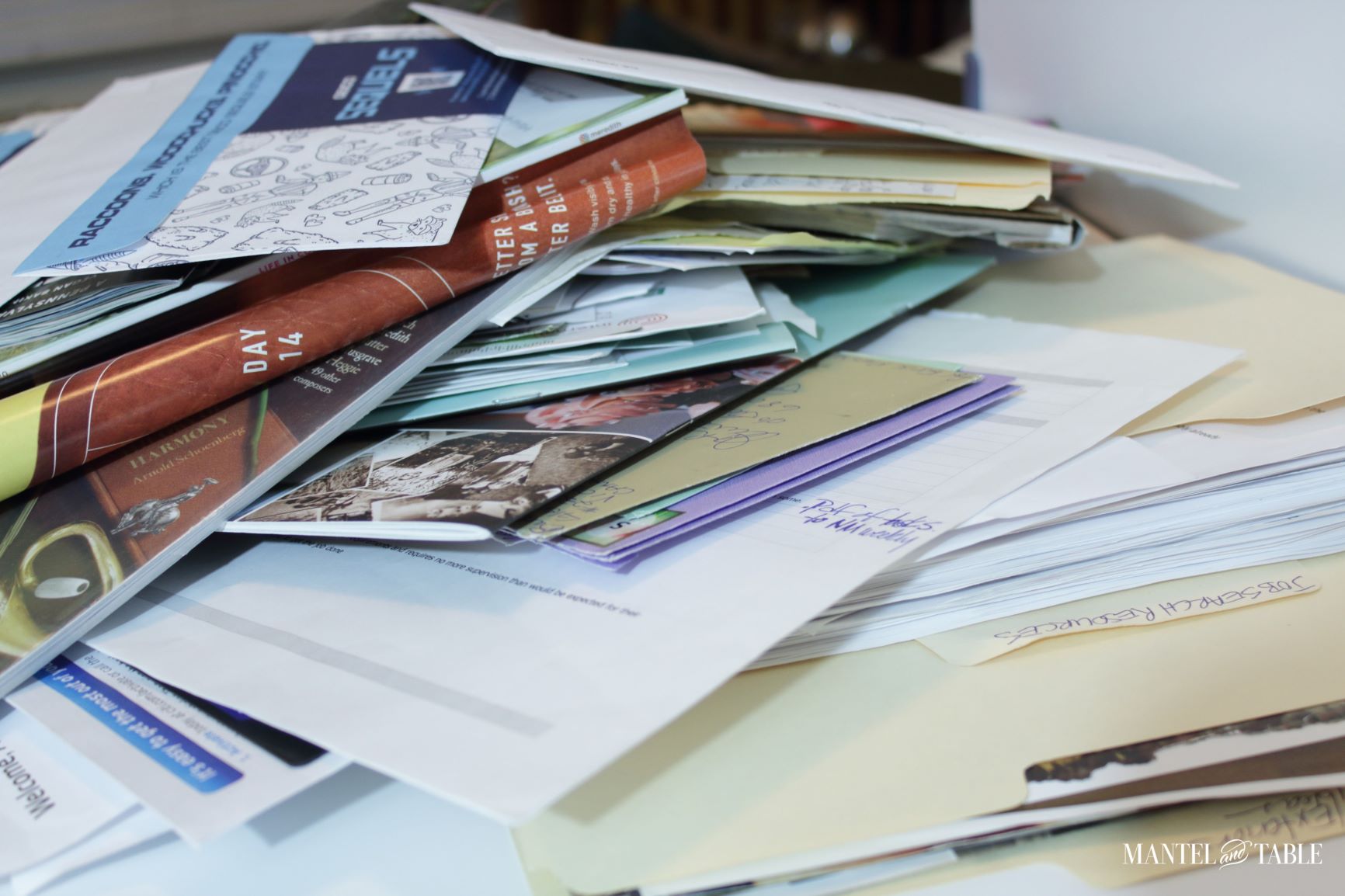 Tame Pandemic Stress ~ pile of papers