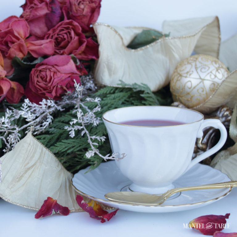 A Syracuse China Teacup While Christmas Decorating
