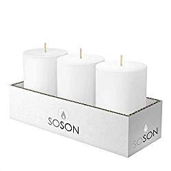 Click here to buy white pillar candles