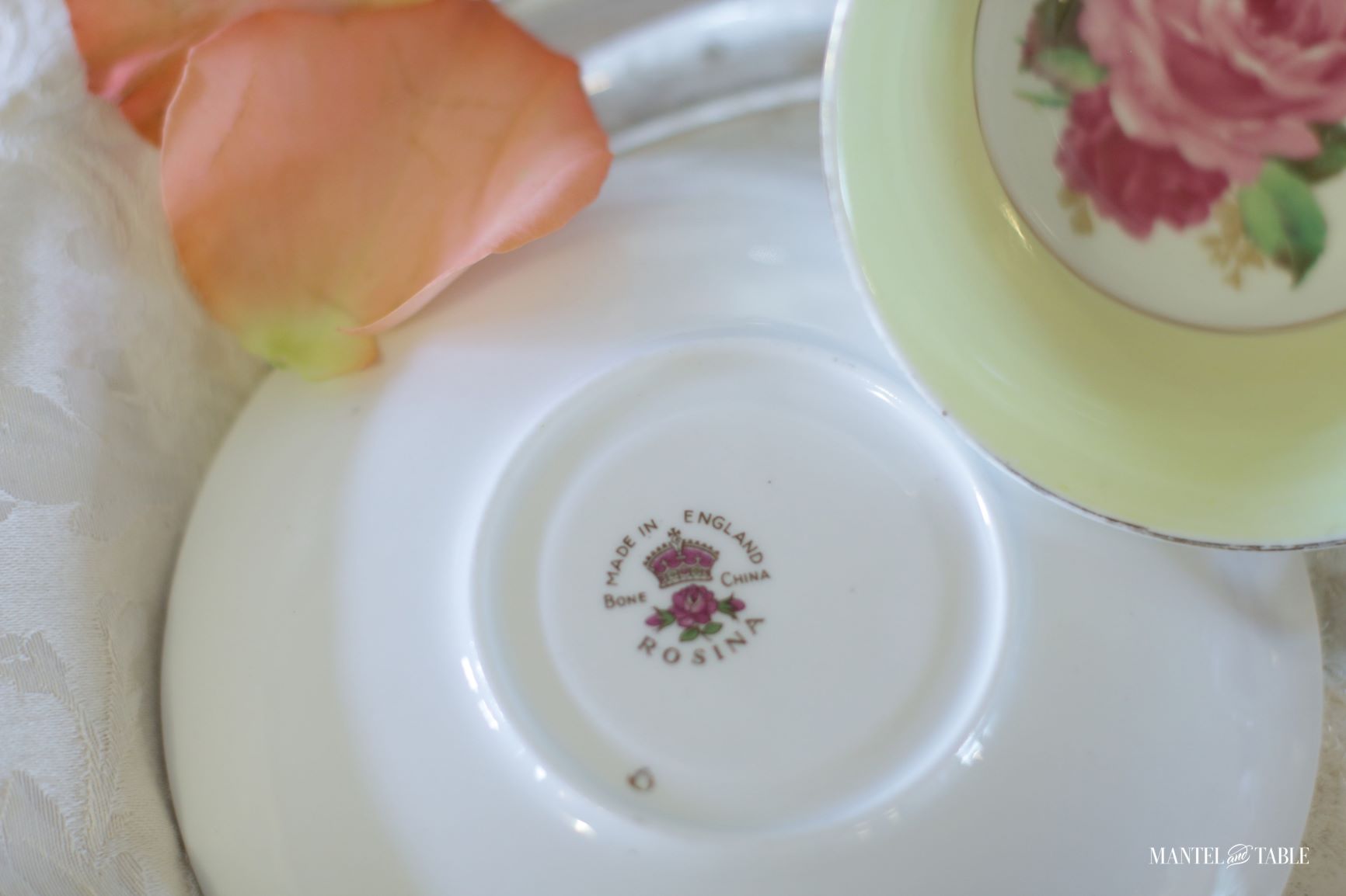 Rosina China Teacup and saucer backstamp