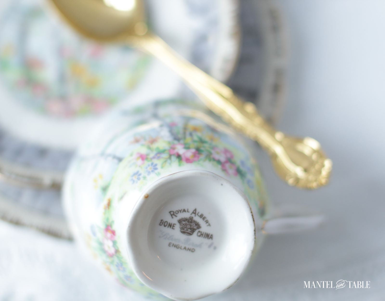 Silver Birch teacup set ~ backstamp on cup