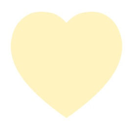 Soft yellow heart graphic