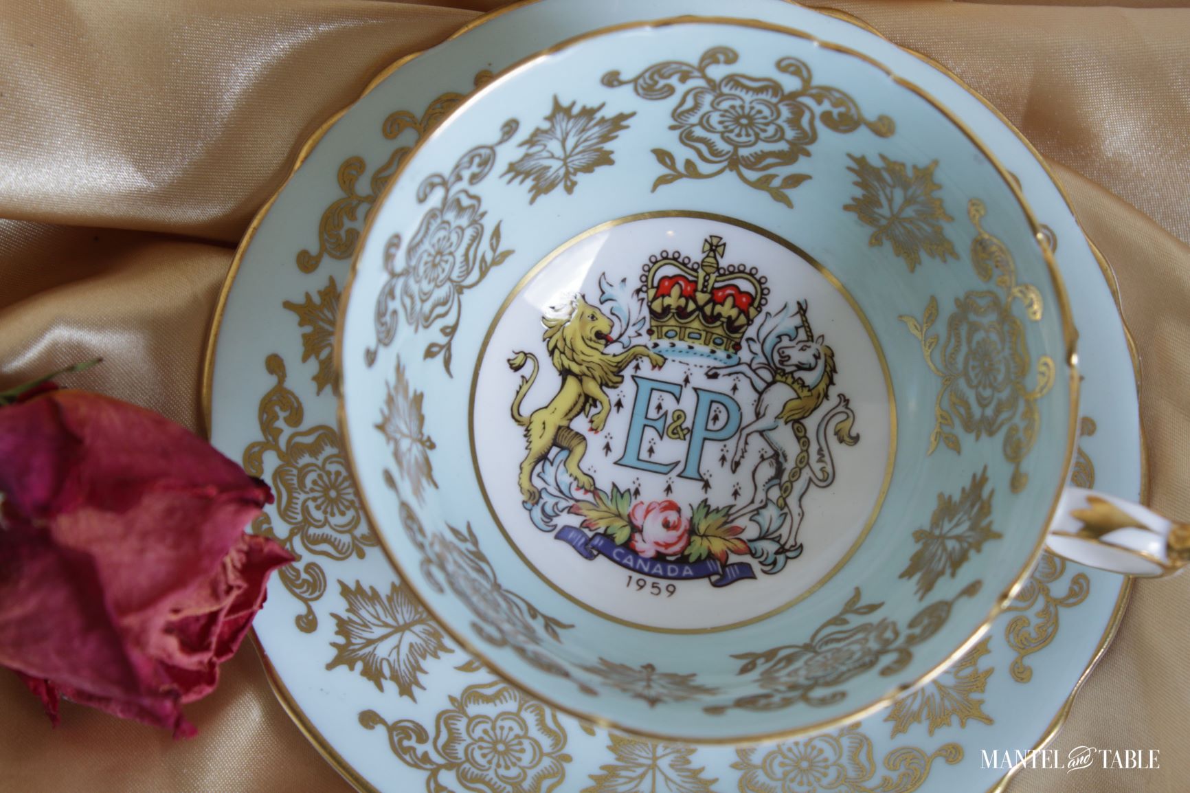 Paragon China Commemorative Teacup - Top view
