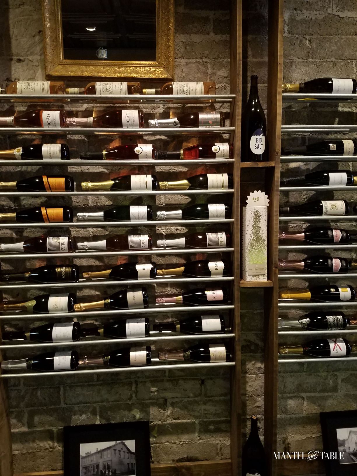 Brute Wine Bar Astoria OR ~ wall of wine bottles