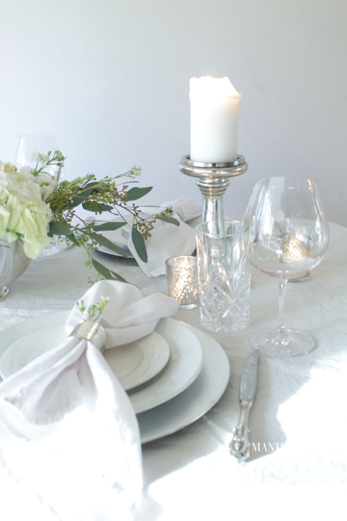An Elegant St Patrick's Day Table ~ Place setting side view