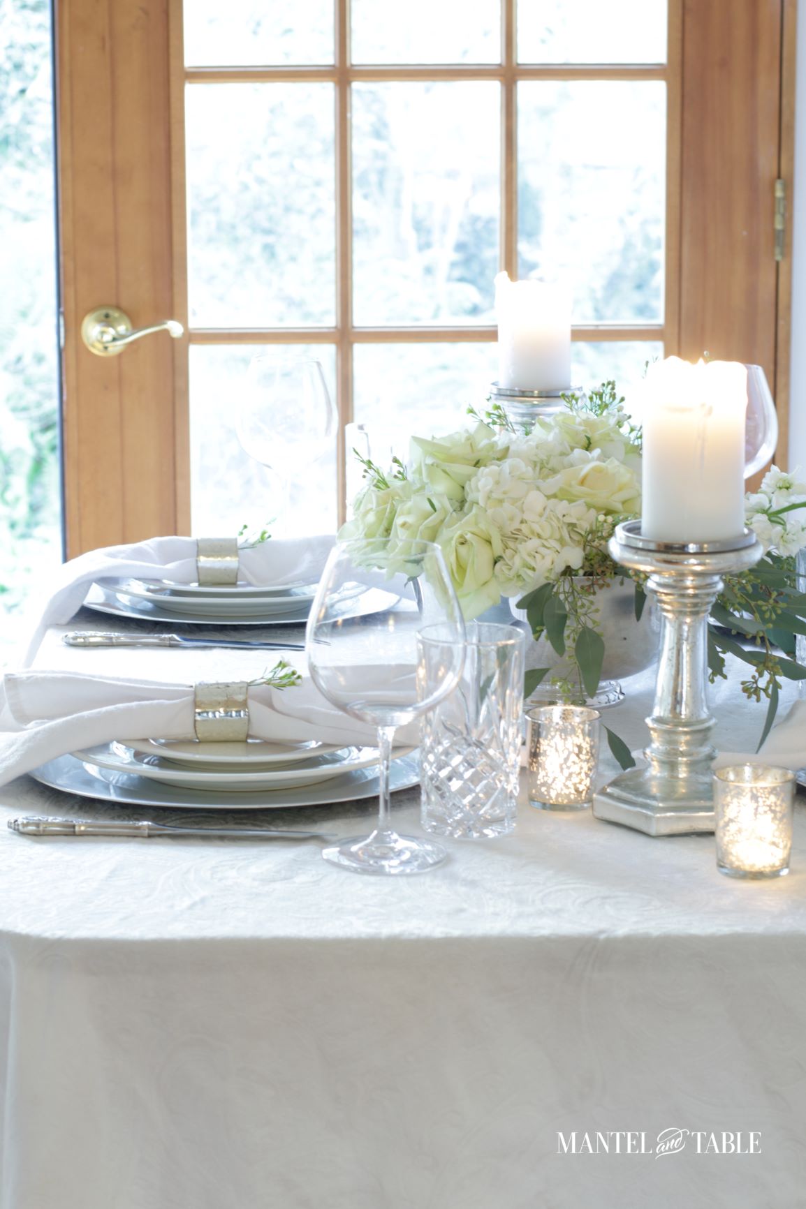 An Elegant St Patrick's Day Table ~ two of the four place settings