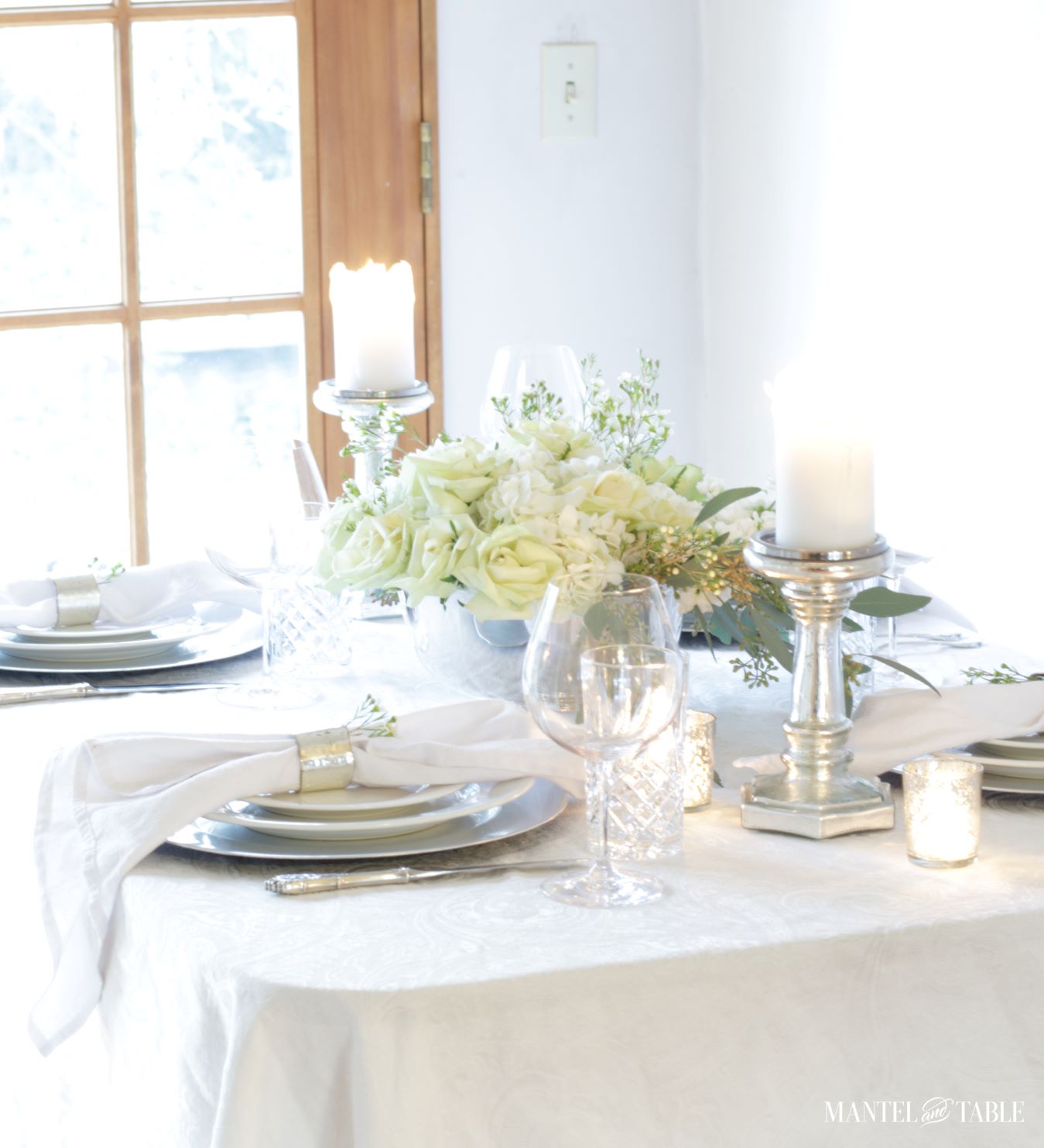 An Elegant St Patrick's Day Table ~ View from the end