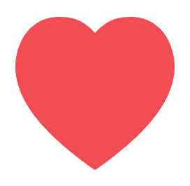 Red heart graphic
