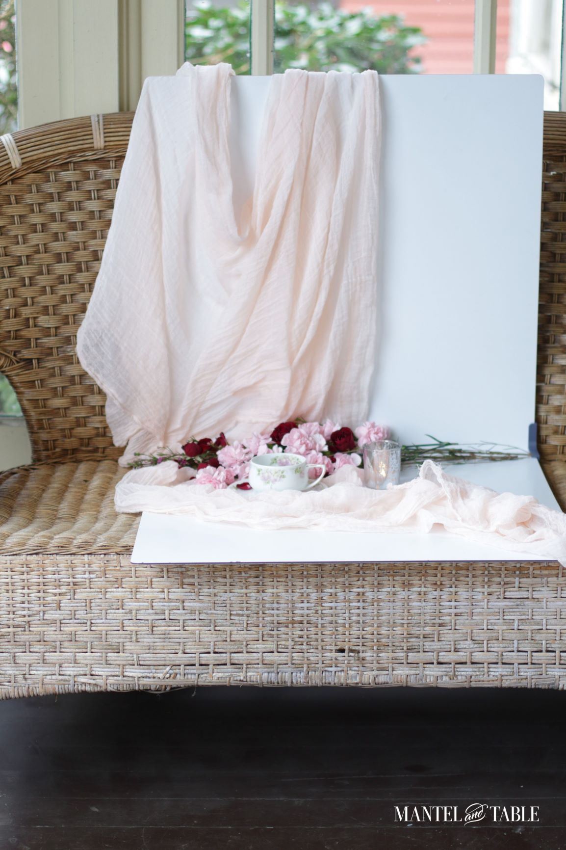Photo set up for Rosenthal teacup