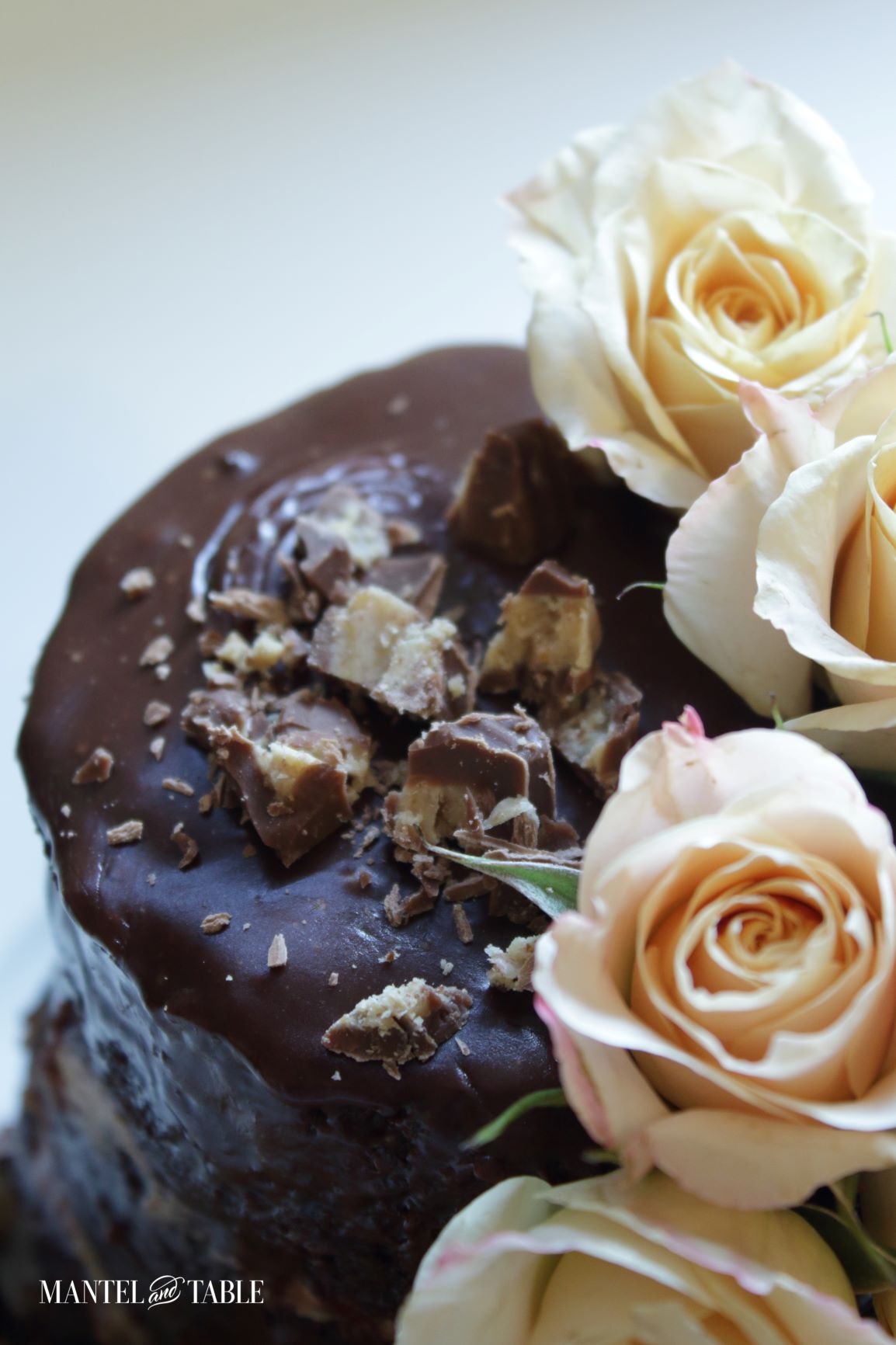 Closeup of cake top