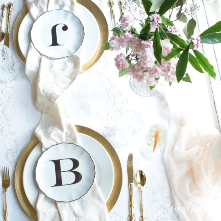 Valentines Brunch ~ A Romantic Tablescape for Two