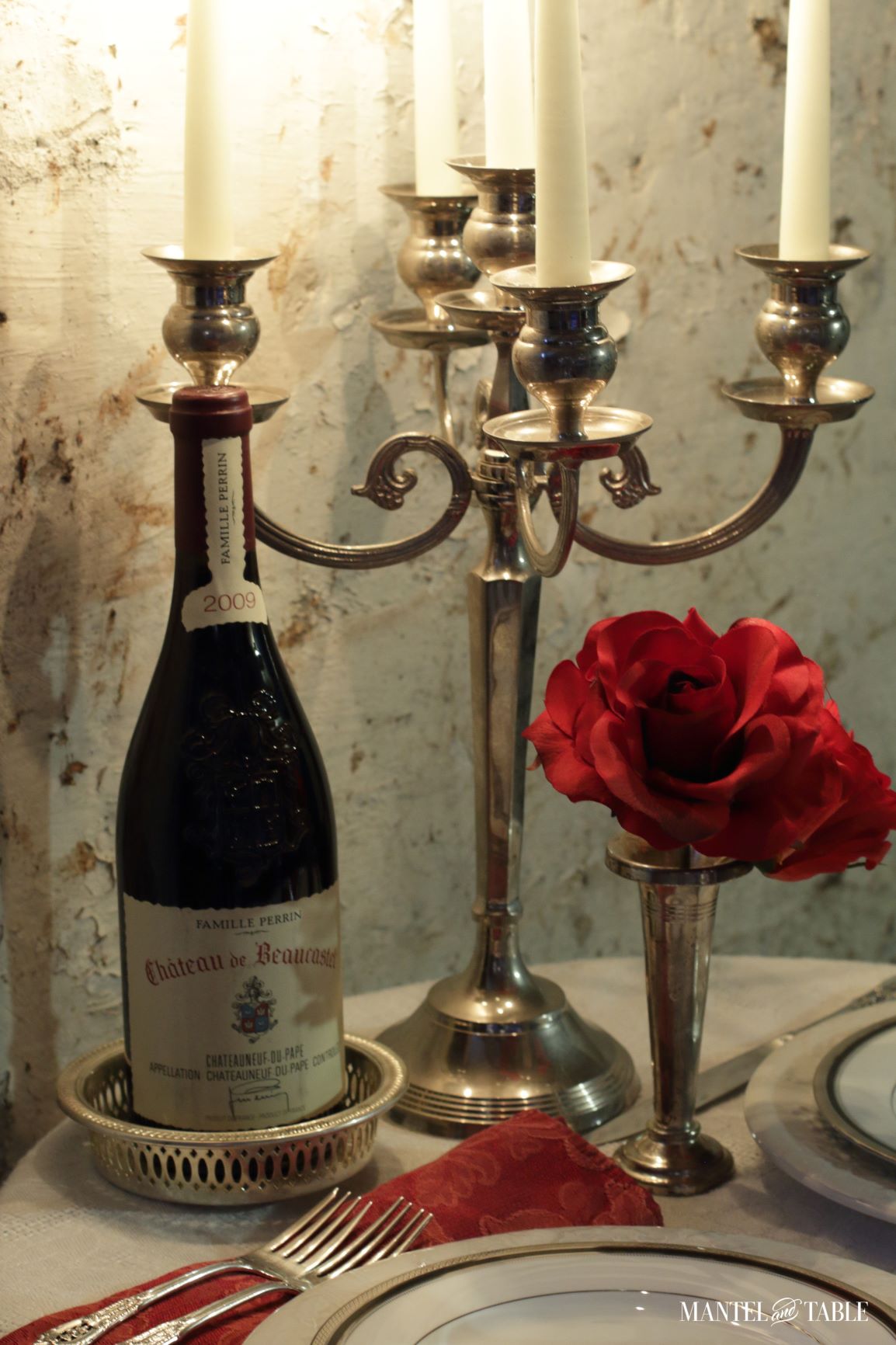 Wine Cellar Dinner ~ Place setting