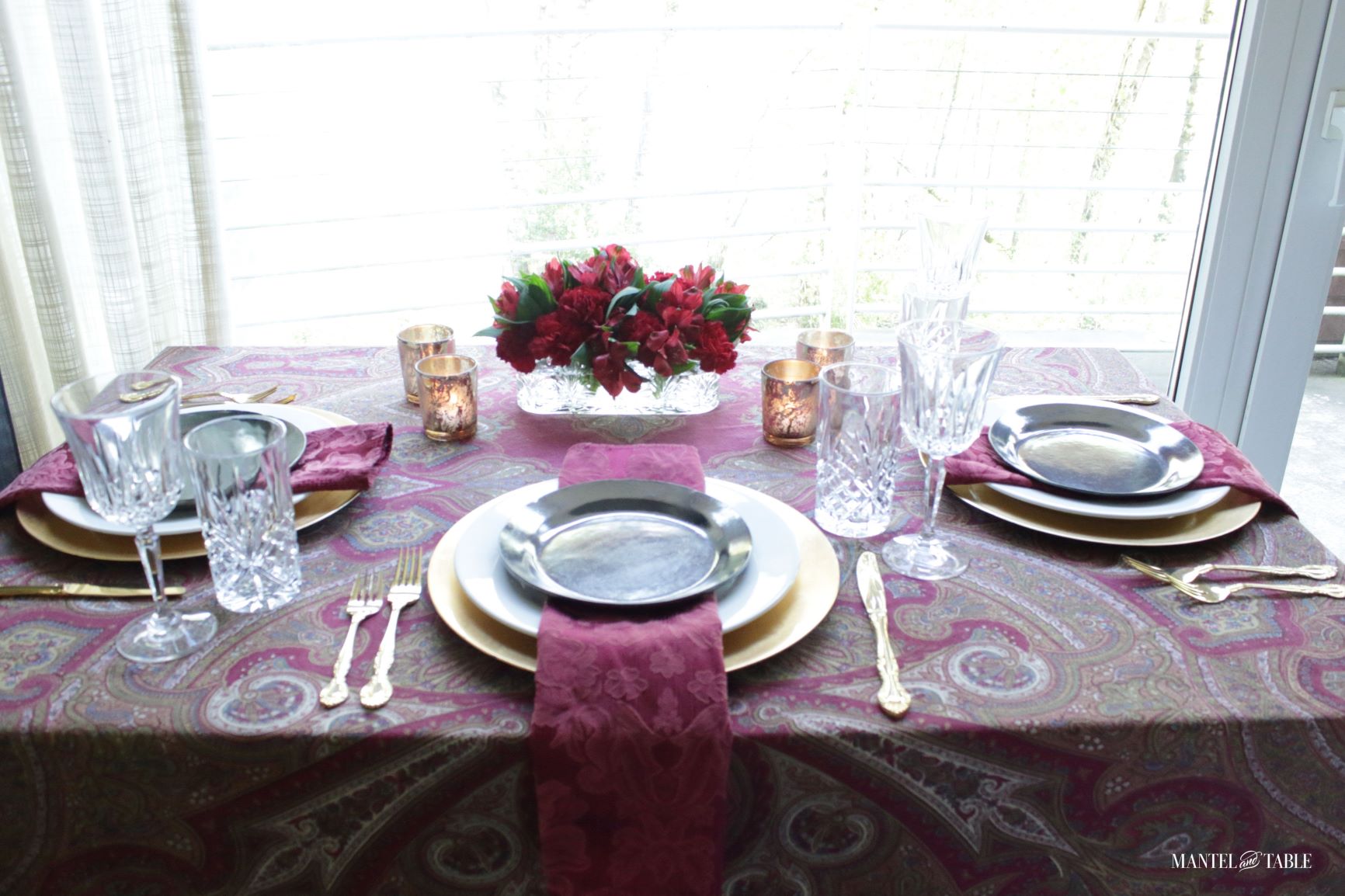 Cozy tablescape ~ Full view