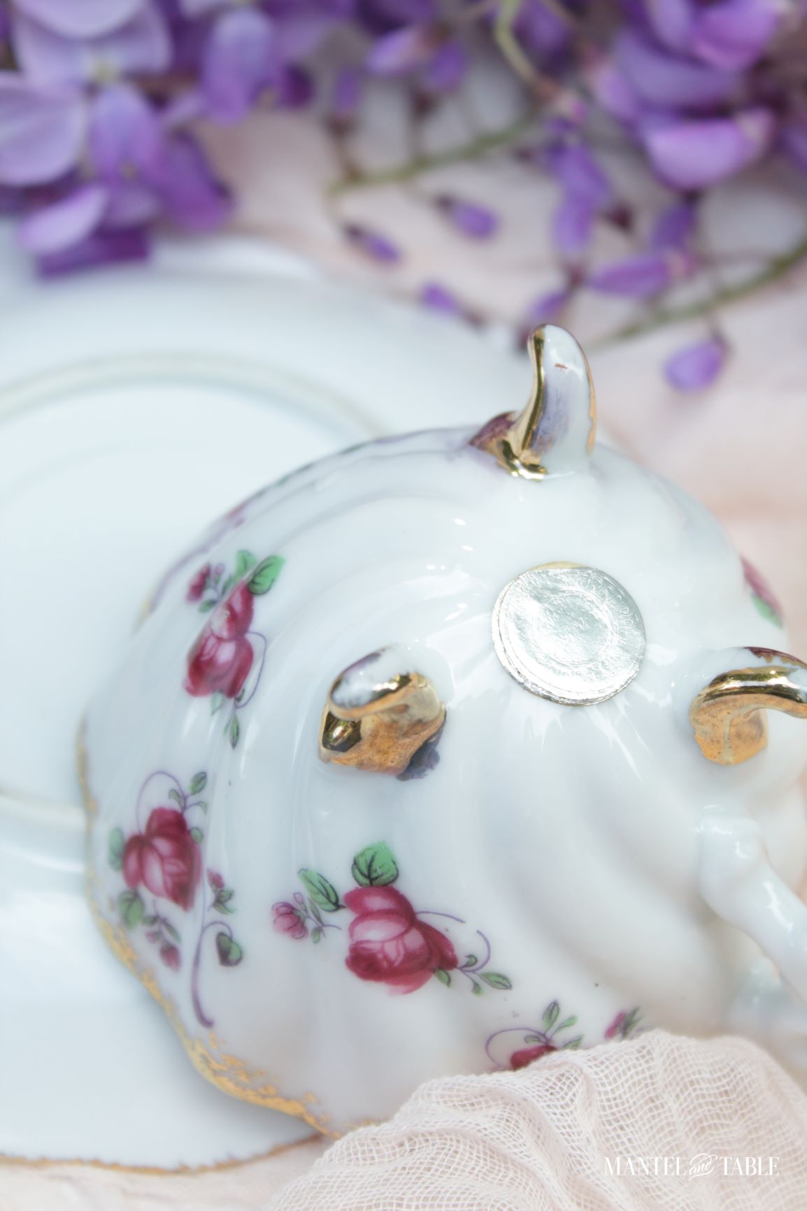 7 Teacup gift ideas ~ label on underside of teacup