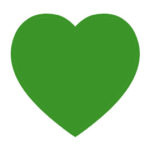 Green heart graphic