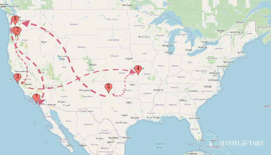 Traveling Teacup Map.