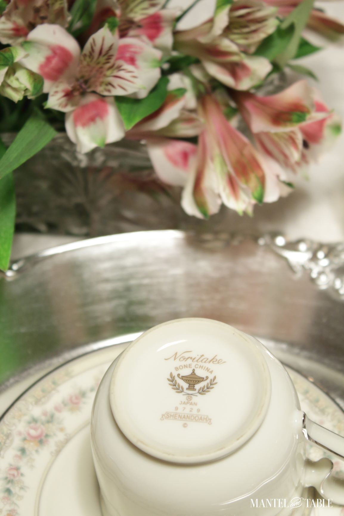 Noritake backstamp on bottom of teacup