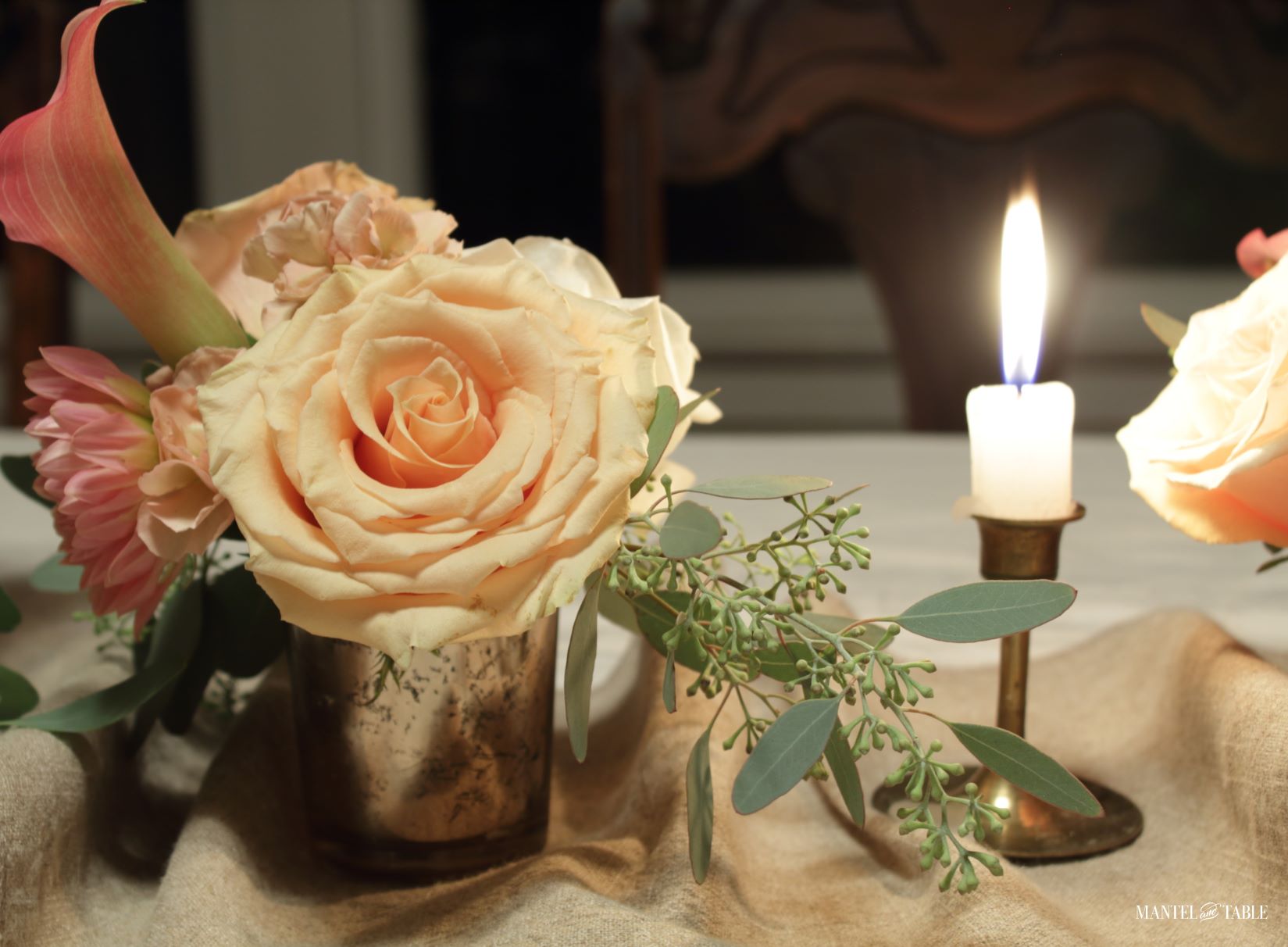peach colored flowers